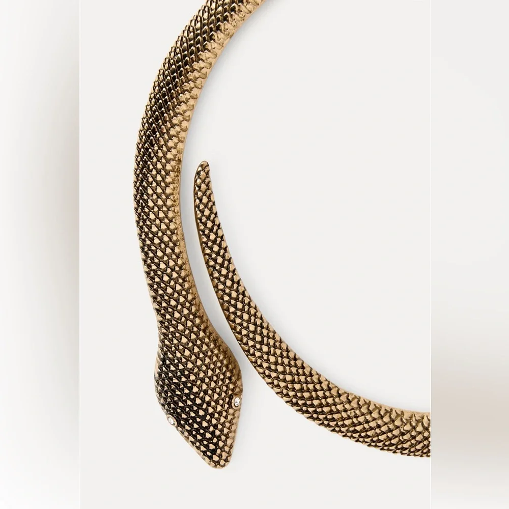 Zara SNAKE CHOKER NECKLACE_4